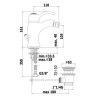 MISCELATORE BIDET  S.A 1 1/4 GIORGIA PAFFONI CROMO GI135CR