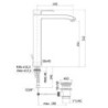 MISCELATORE LAVABO SC.AUT.11/4 LEVEL ALTO  PAFFONI CROMO LES085CR