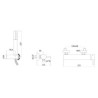 MISCELATORE VASCA STICK CON SUPPORTO FLESSIBILE E DOCCIA PAFFONI SK023CR