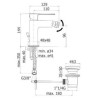 MISCELATORE BIDET'  S.A 1 1/4 ELLE LEVA CHIUSA PAFFONI CROMO