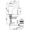 MISCELATORE LAVABO S.A 1 1/4 FLAVIA PAFFONI BRONZO