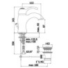 MISCELATORE LAVABO S.A 1 1/4 FLAVIA PAFFONI CROMO