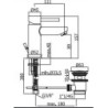 MISCELATORE LAVABO S.A 1 1/4 STICK  PAFFONI CROMO