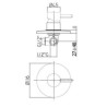 MISCELATORE INCASSO DOCCIA STICK  PAFFONI CROMO SK010CR