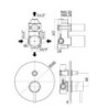 MISCELATORE DOCCIA CON DEVIATORE  STICK PAFFONI CROMO SK015CR