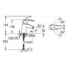 MISCELATORE LAVABO EUROSMART NEW CROMATO GROHE 33265002