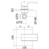 MISCELATORE INCASSO DOCCIA LEVEL  PAFFONI CROMO LE010CR