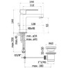 MISCELATORE LAVABO S.A 1 1/4 ELLE LEVA CHIUSA PAFFONI CROMO EL075CR