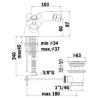 MONOFORO  BIDET'  S.A.11/4 PAFFONI IRIS  CERAM.IRV135CR
