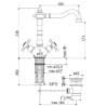 MONOFORO LAVABO BELINDA CROMO VIT.CERAMICO  PAFFONI