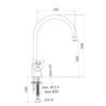 MONOFORO LAVABO IRIS PAFFONI CANNA FUSA RAME IRV180