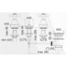 BATTERIA BIDET' 3 FORI S.A.11/4 PRESTIGE ATA ITALIA