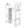 FRIGO COMBINATO Altezza 177 CM , Statico con Less Frost nel congelatore, Capacità Totale Netta 273 L (194 L Frigo + 79 L Freezer