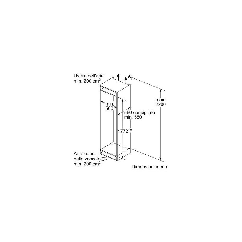 FRIGO INCASSO SIEMENS KI86VVSE0CLASS. A++