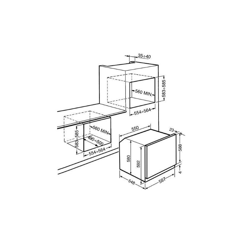 FORNO AD INCASSO SMEG SF561N