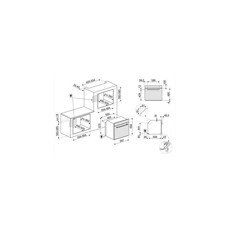 FORNO SMEG SF64M3VB BIANCO