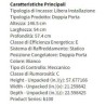 Frigorifero doppia pporta Capacità netta: 223 lt, Classe E, Raffreddamento Statico, Illuminazione interna a LED, 37 dBa, Porte r