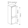 FRIGORIFERO INCASSO BERTAZZONI REF 60 BIS  NO FROST DOPPIA PORTA ID CLASSE A+  DIMENSIONI 172 X LAR. 56 X PR. 55  CM