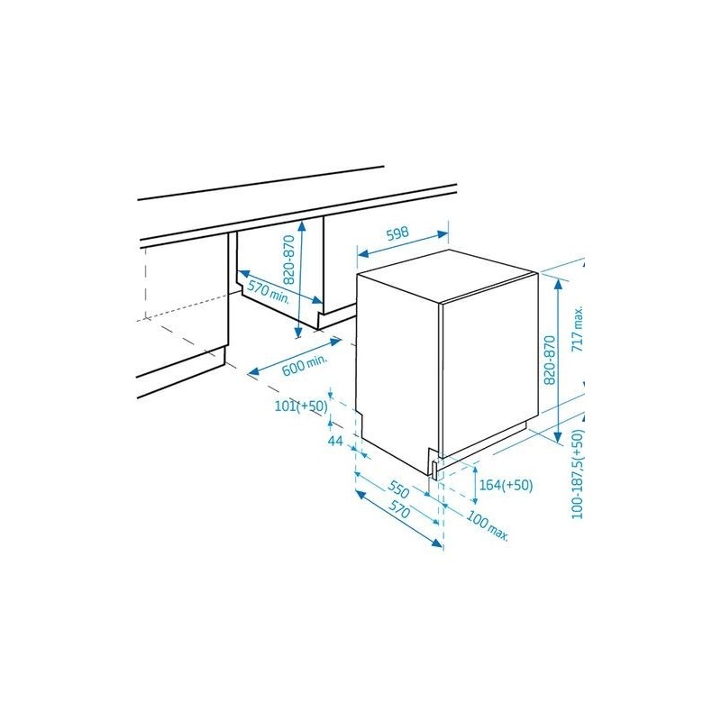 LAVASTOVIGLIE  DIN 28221 BEKO 60CM