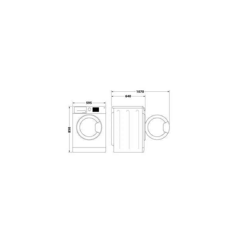 LAVATRICE  HOTPOINT AQ 104D 497 SDEU/BN  CLASSE A+++ NUOVA CLASSE ENERGETICA B