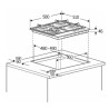 PIANO COTTURA BEKO 60CM INOX HIAG64224SXE