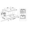 Piano Gas Square 60 cm, Griglie smaltate, 4 bruciatori a gas: 1 semirapido da 1650 W, 1 semirapido da 3500 W, 1 Power Burner da 