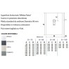 PIATTO DOCCIA  90X120 GEAL COAT SLATE ZENON H 2,5 CON PILETTA E GRIGLIA CROMO