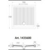 PIATTO DOCCIA 70X70 AZZURRA FERDY H.6