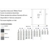 PIATTO DOCCIA 70X90 GEAL COAT SLATE ZENON H 2,5 CON  GRIGLIA CROMO