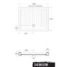 PIATTO DOCCIA 72X90 CERAMICA PILETTA CENTRALE