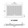 PIATTO DOCCIA 80X100 AZZURRA FERDY H.6