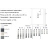 PIATTO DOCCIA 80X120 GEAL COAT SLATE ZENON H 2,5 CON PILETTA E GRIGLIA CROMO ANTRACITE