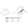 PIATTO DOCCIA QUADRATO IN RESINA SPECIALE 80x80 H. 4