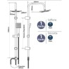COLONNA DOCCIA SHUTTLE CROMO METAFORM/ IDEAL STAR