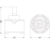 CARTUCCIA  81 GALATRON ACQUE SEPARATE MM 47 X 65 H