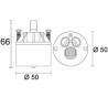 CARTUCCIA  83 MM 50 X 66 H