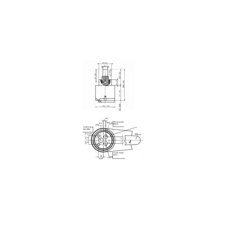 CARTUCCIA 1 GALATROM GM PER MISCELATORE LAVABO BIDET E LAVELLO D35  BASSA-FRATTINI