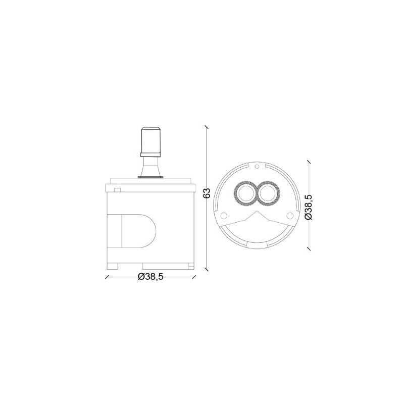CARTUCCIA 10 ZUCCHETTI R 9734P MM38,5 X 63H