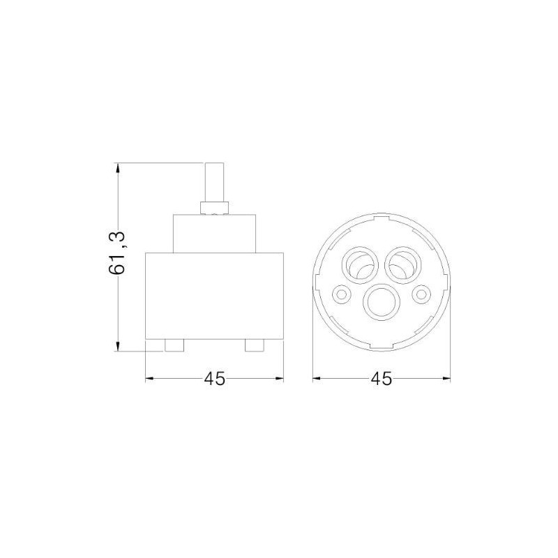 CARTUCCIA 100  NOBILI D.45 X H 61