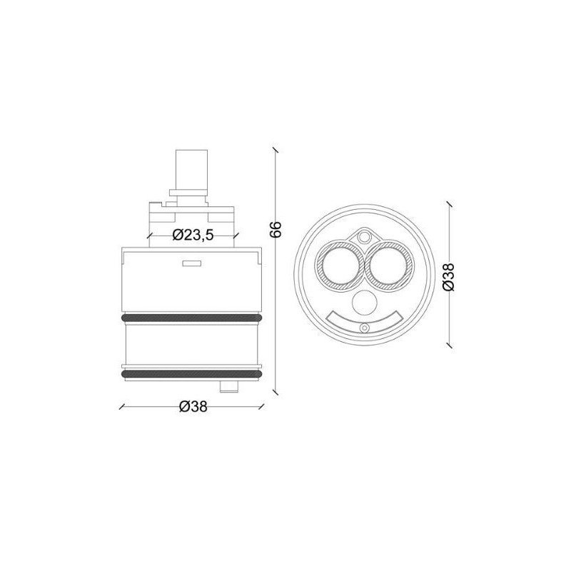 CARTUCCIA 115  ZAZZERI MM38 X 66H