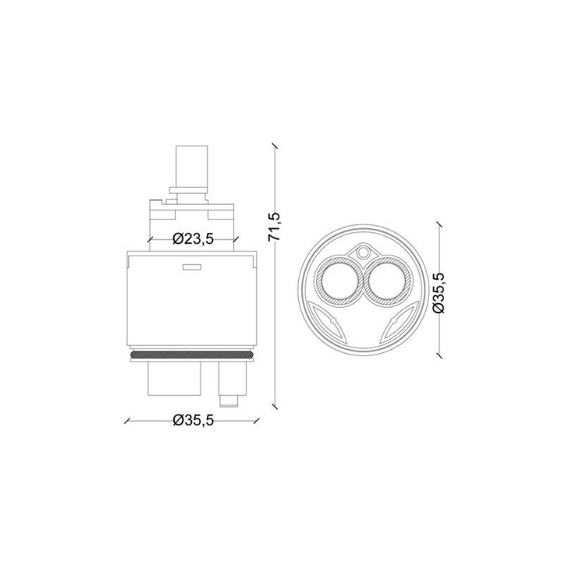 CARTUCCIA 117  ZAZZERI MM35,5X H71,5