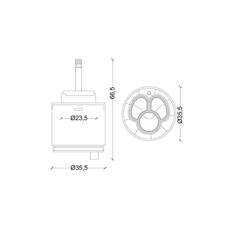 CARTUCCIA 118  ZAZZERI MM35,5X H66,5