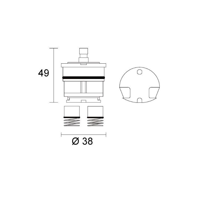 CARTUCCIA 123  STELLA MM 38 X H 49