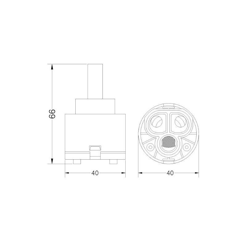 CARTUCCIA 127 TW40 MM 40 X H 66
