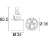 CARTUCCIA 135 HANSGROHE MM 35 X 65,5H