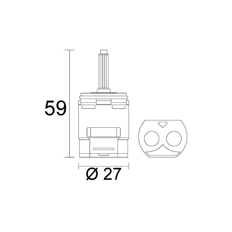 CARTUCCIA 136  HANSGROHE MM 27 X 59H