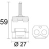 CARTUCCIA 136  HANSGROHE MM 27 X 59H