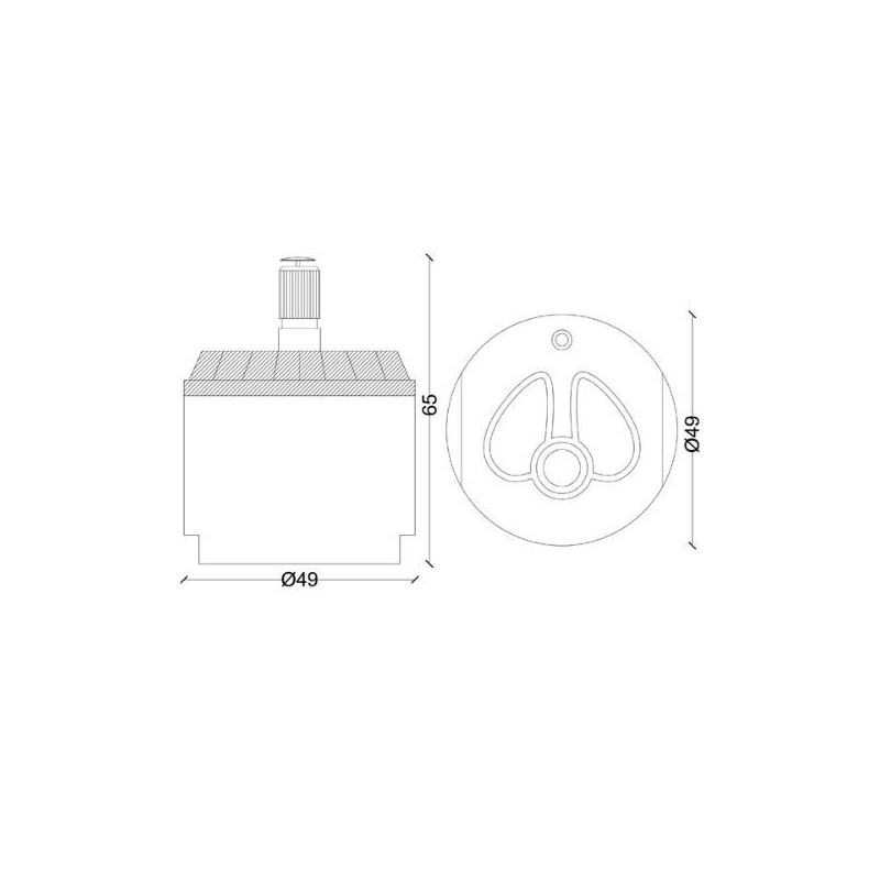 CARTUCCIA 14 RAF TAMIGI X 102 D.49 X H 65