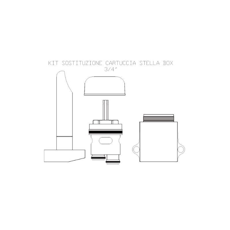CARTUCCIA 152 STELLA BOX 3/4