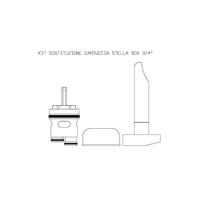 CARTUCCIA 156 STELLA BOX 3/4